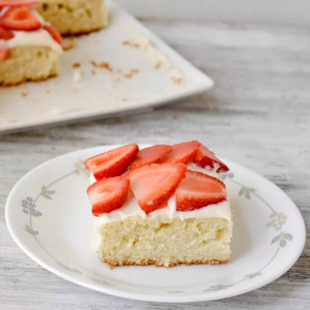 Sourdough Vanilla Flag Cake