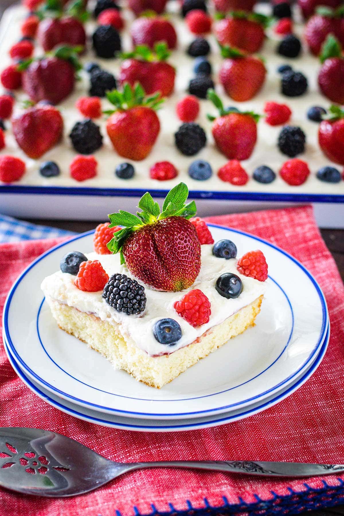 Easy Chantilly Sheet Cake