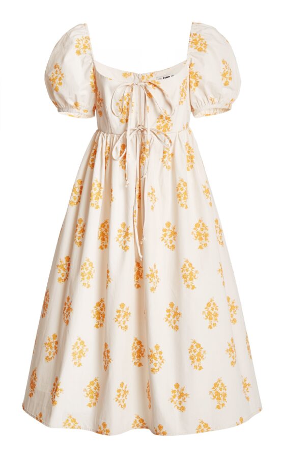 Ciao Lucia Alessia Printed Cotton Poplin Midi Dress