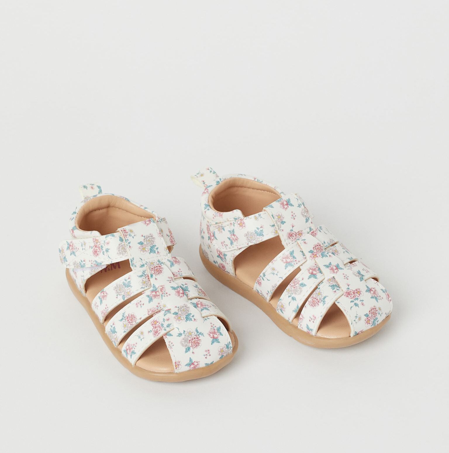 H&M Kids White Floral Sandals