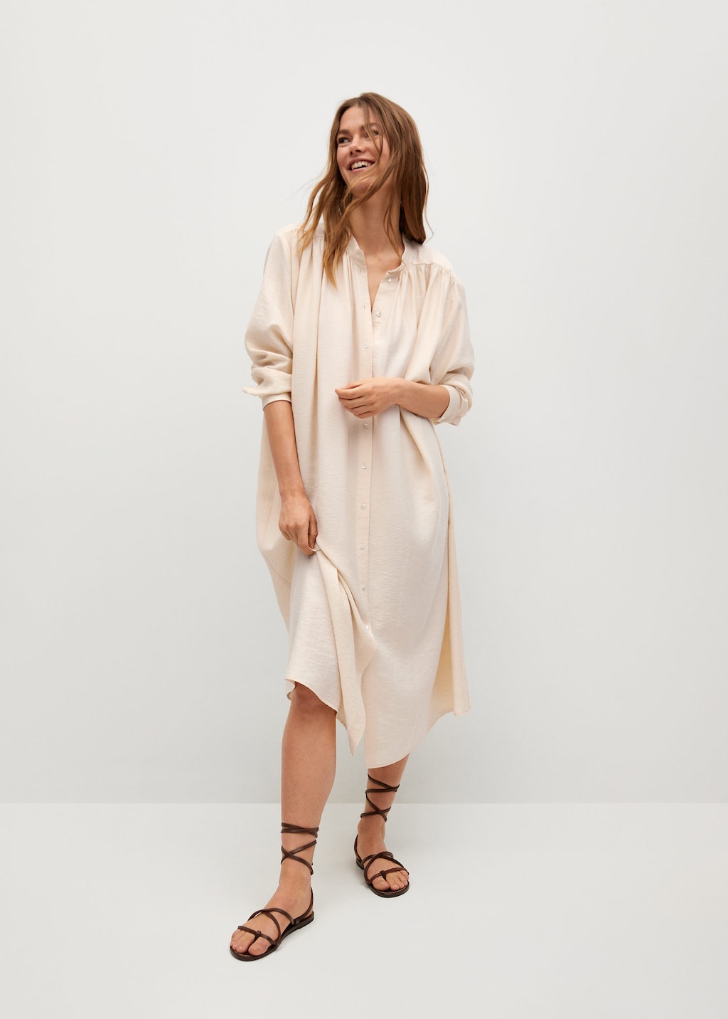 Mango Oversize Shirt Dress