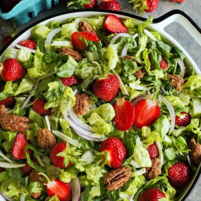 20 Incredible Summer Salads, Including this Strawberry Salad with Candied Pecans and Red Wine Vinaigrette