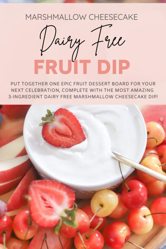 Our Favorite Dairy Free Marshmallow Cheesecake Fruit Dip Recipe