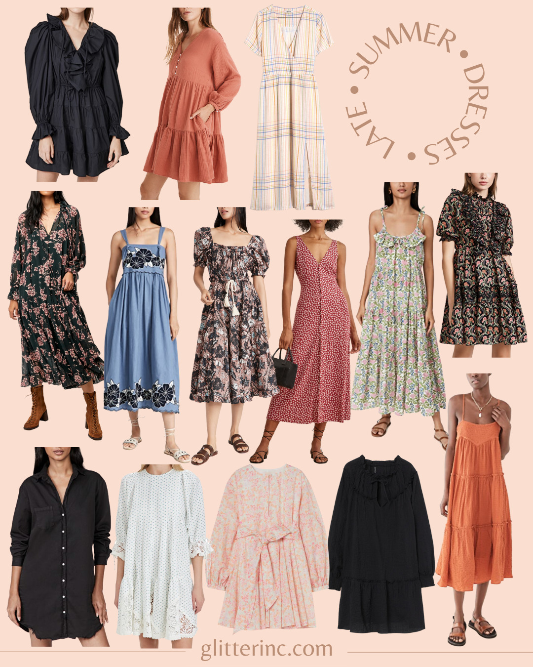 Late summer hot sale dresses