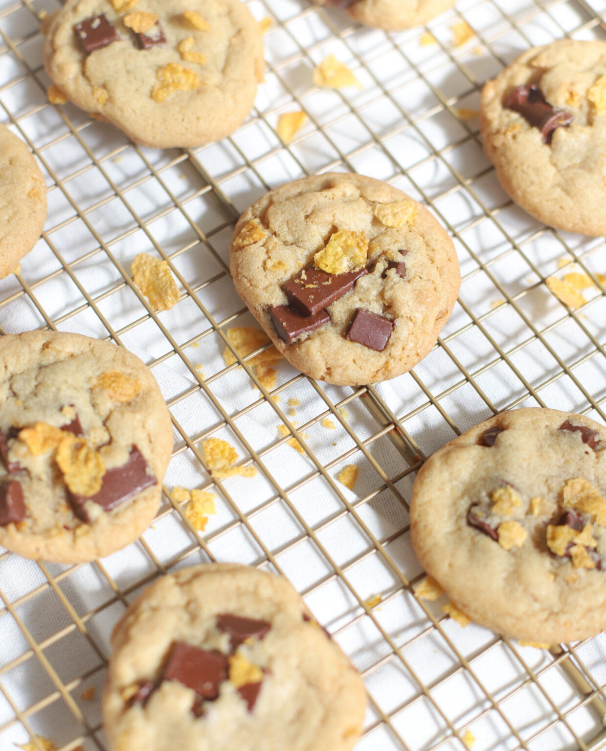 Chocolate Chunk Corn Flake Cereal Cookies Glitter, Inc.