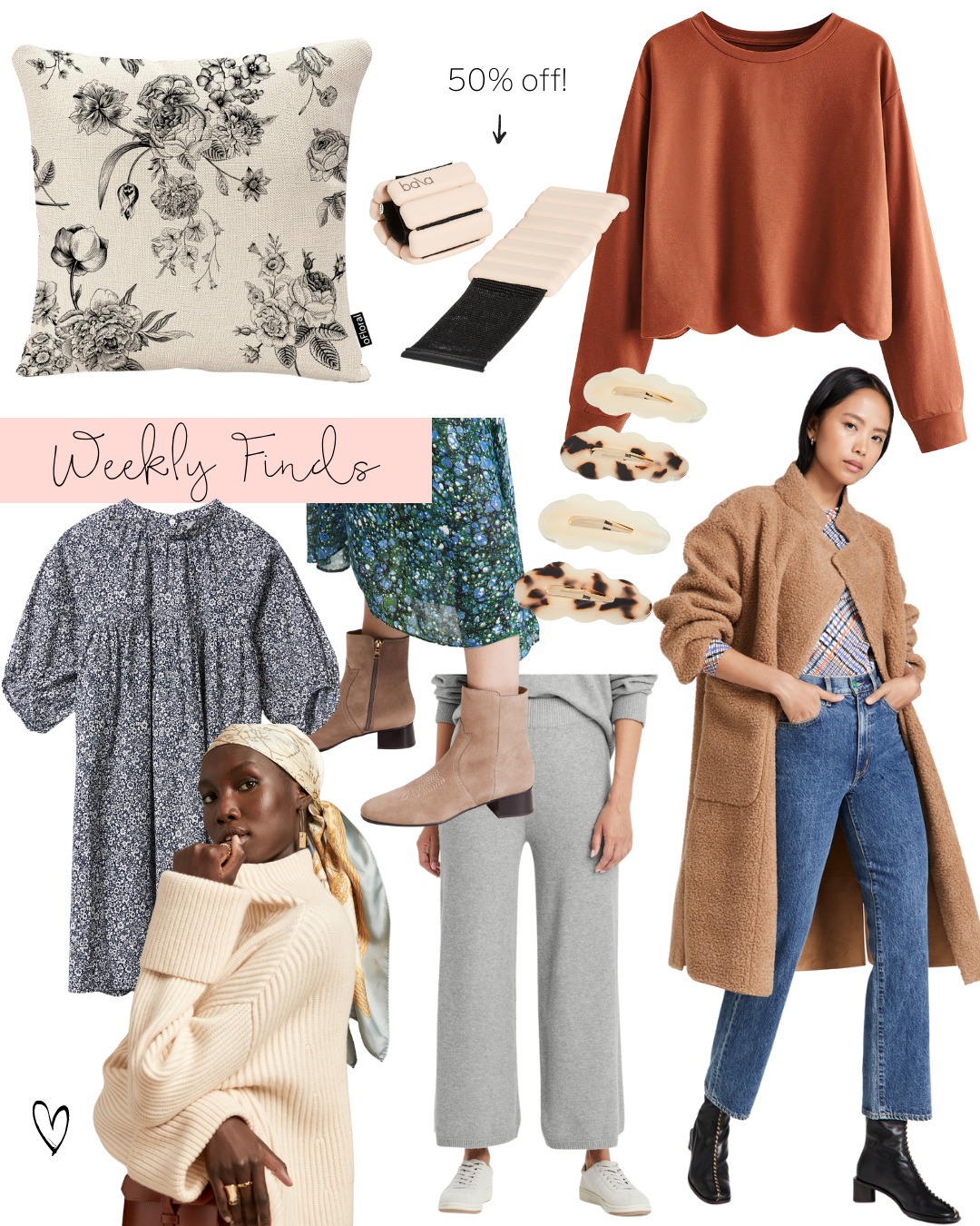 collage of Weekly Finds and the Target Sweater Pant That Are Selling Out Fast