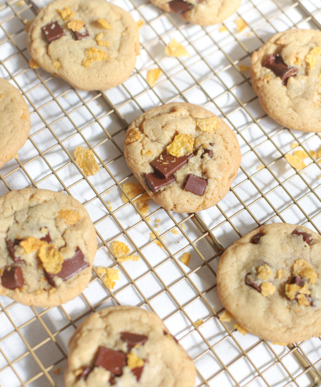 Chocolate Chunk Corn Flake Cereal Cookies Glitter, Inc.