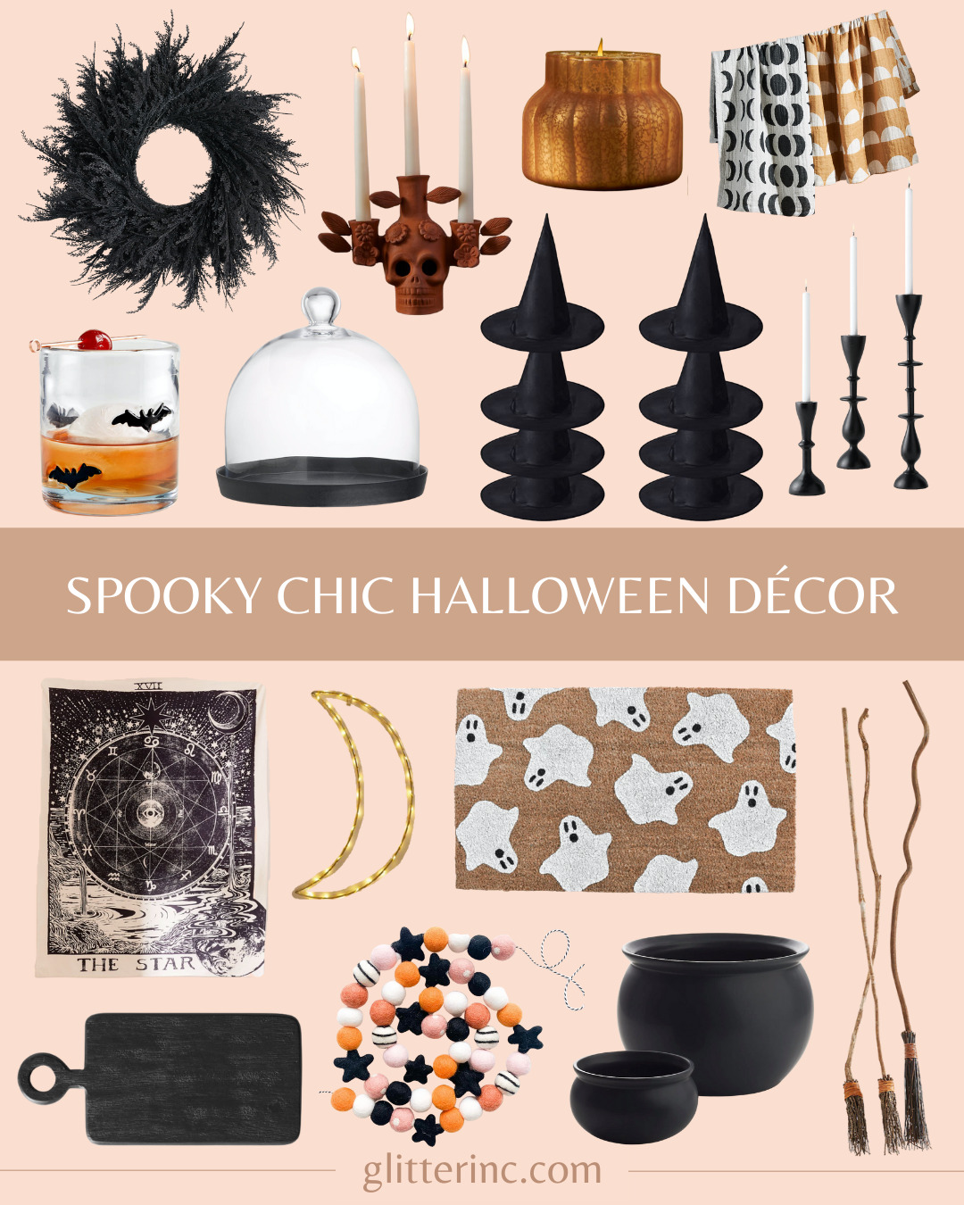 different types of spooky chic halloween decor