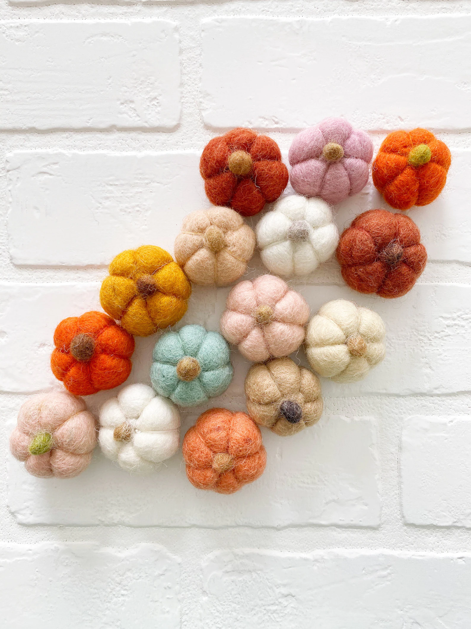 Mix + Match Mini Felt Pumpkins Fall Decor