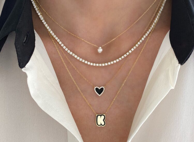 Weekly Finds - Lola James Single Enamel Bubble Letter Necklace