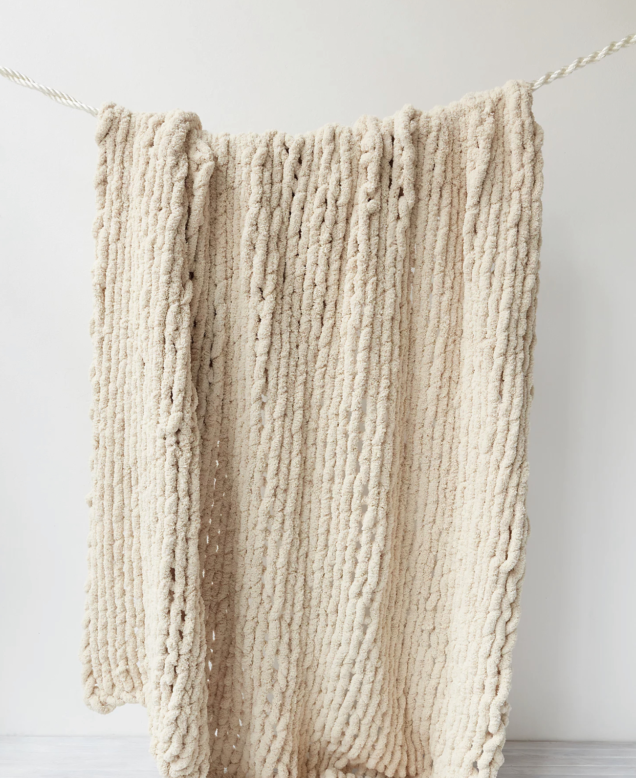 Unhide Braided Marshmallow Blanket