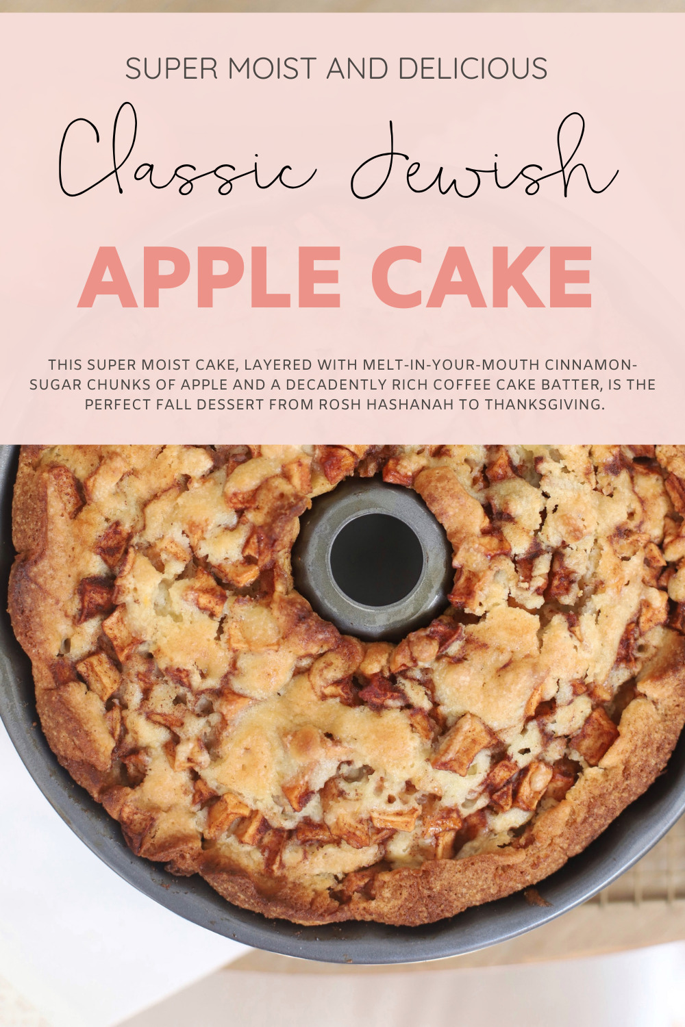 Irish Apple Cake with Whiskey Cream Sauce - Moore or Less Cooking