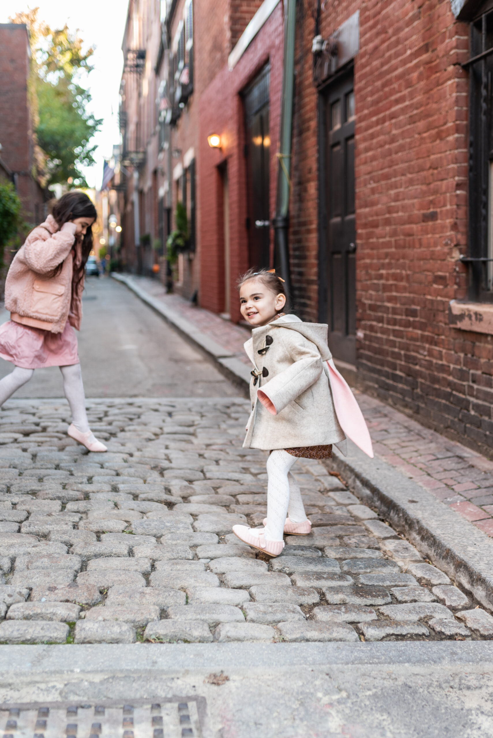 two kids playing 