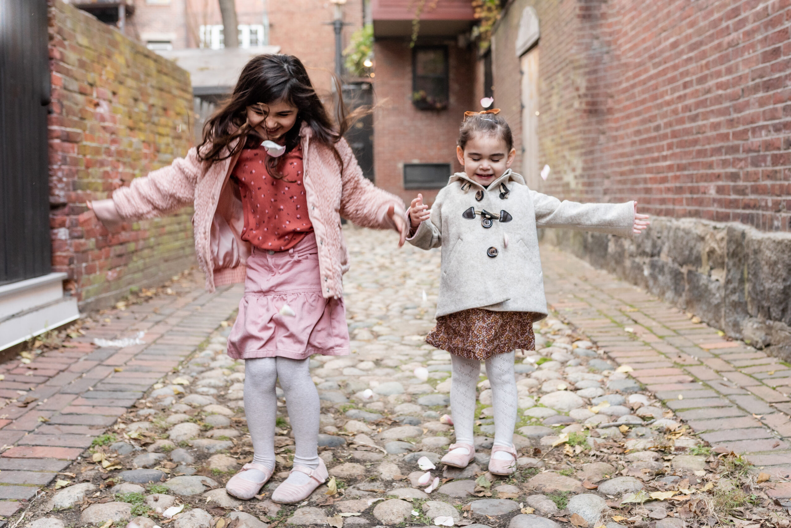 two kids playing 