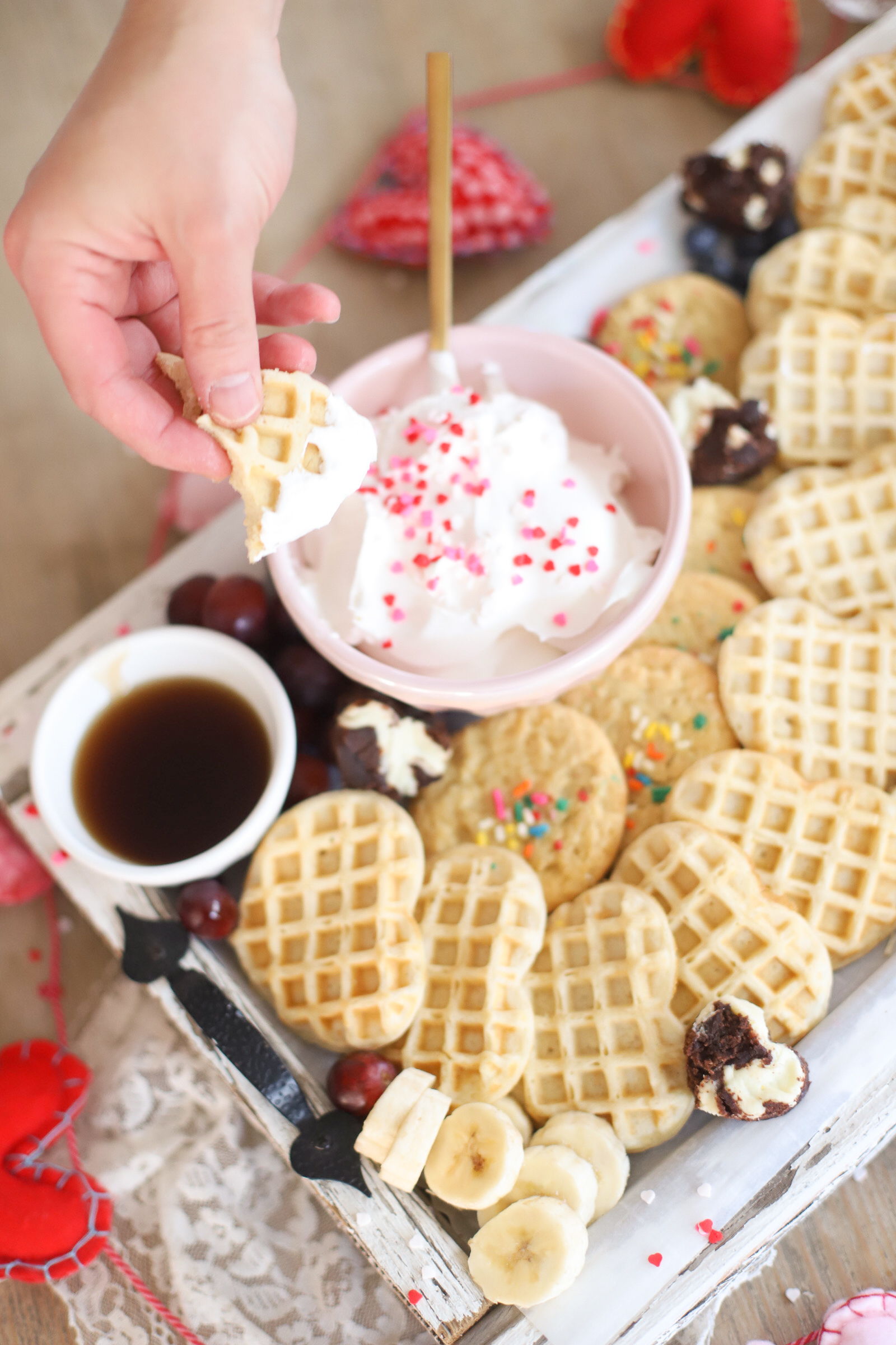 Valentine's Day Breakfast Bar for kids 