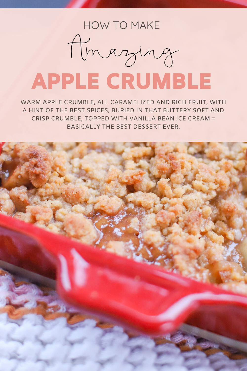 The Most Incredible Apple Pear Crumble