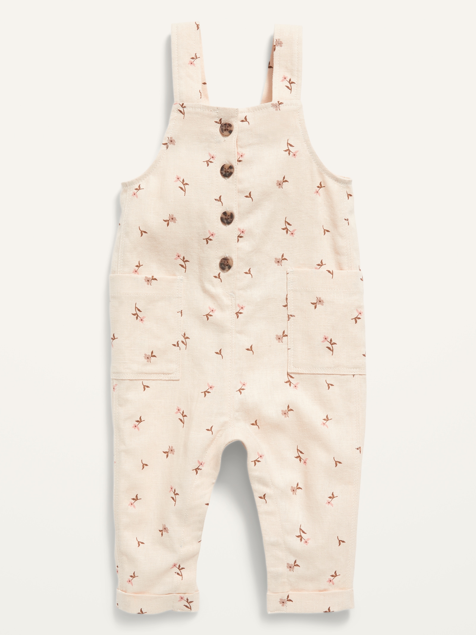 Old Navy Sleeveless Floral-Print Linen-Blend Jumpsuit for Baby for Weekly finds