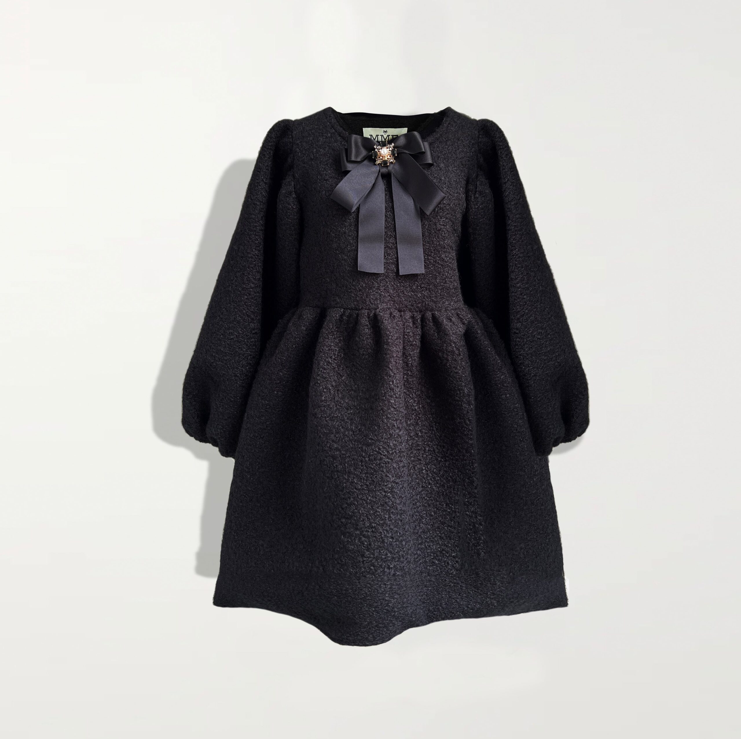 MME. Mink "The Eleanor" Estate Dress in Noir