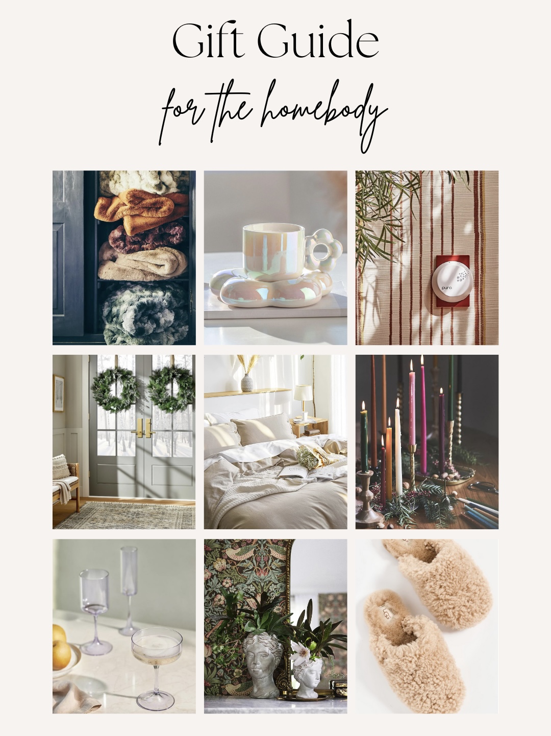 Gift Guide for the Homebody - Cozy at Home Gifts - GLITTERINC.COM