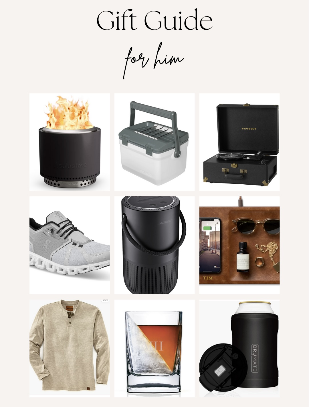 Gift Guide | Gifts for Him - Mens Holiday Wishlist - GLITTERINC.COM