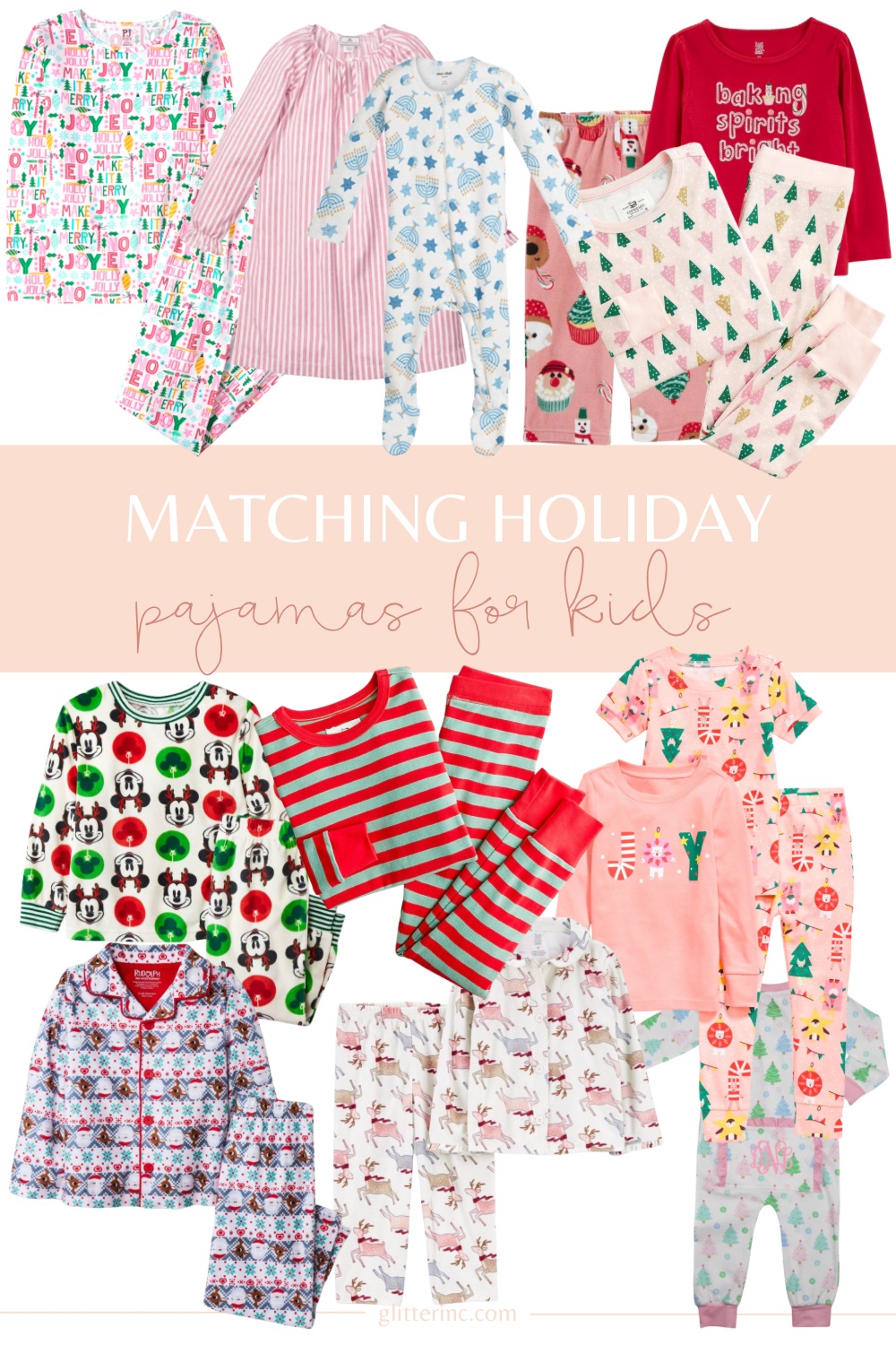 The Season’s Cutest Matching Holiday Pajamas for the Family - GLITTERINC.COM