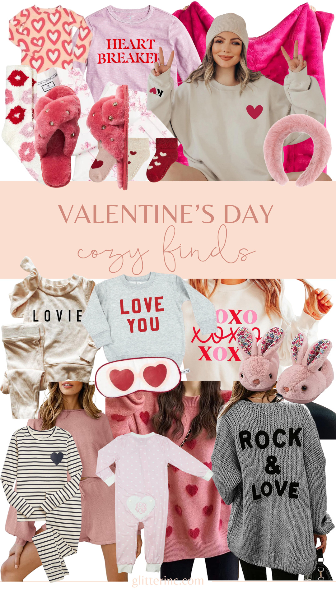 Cozy Valentine’s Day Finds - Pajamas for the Month of Love - February - GLITTERINC.COM