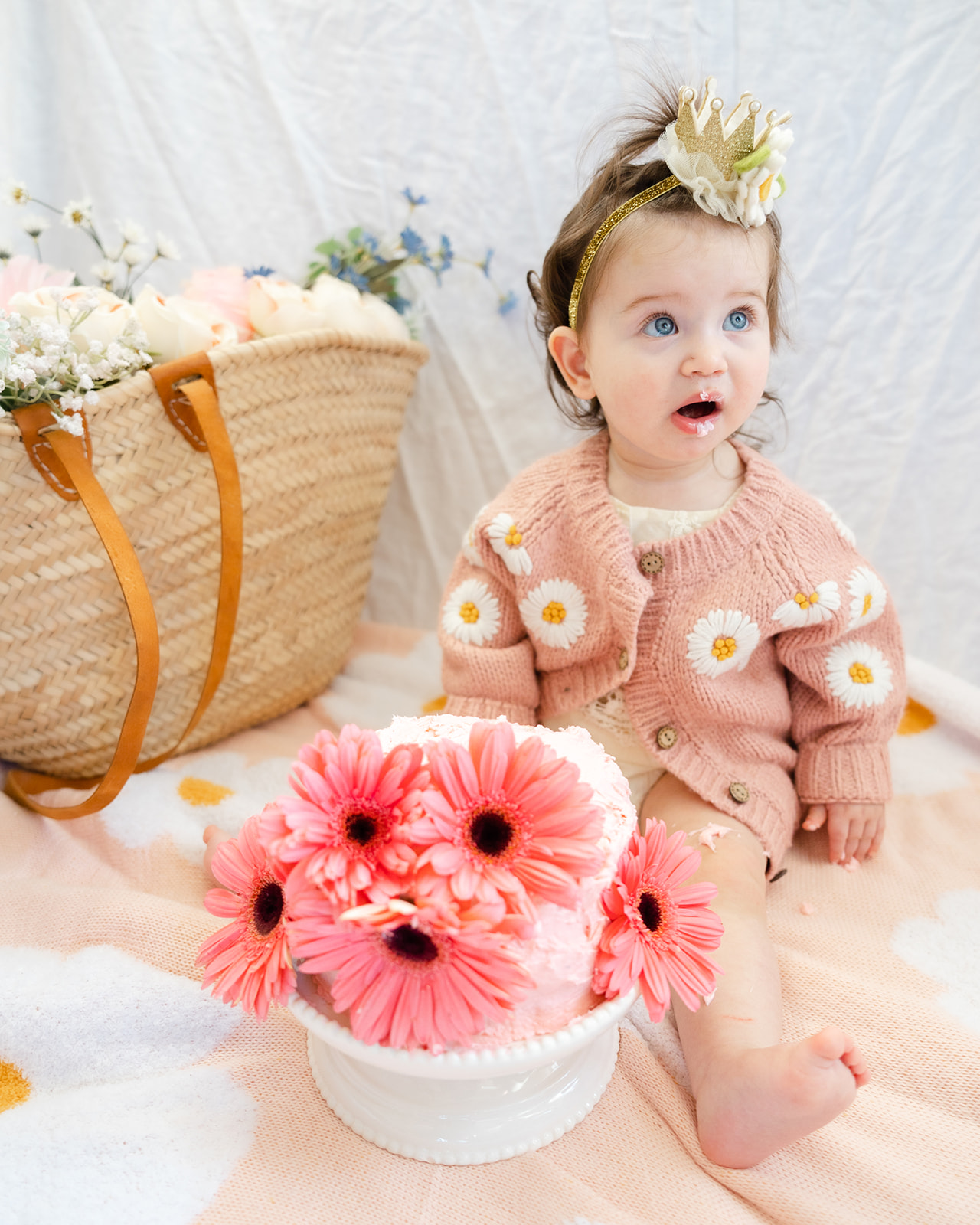 Adelaide’s First Birthday Photos and Cake Smash