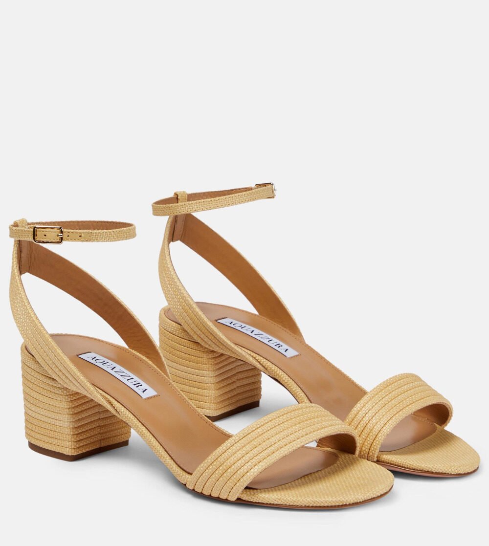 Weekly Finds - AQUAZZURA Sundance Raffia Sandals for Spring