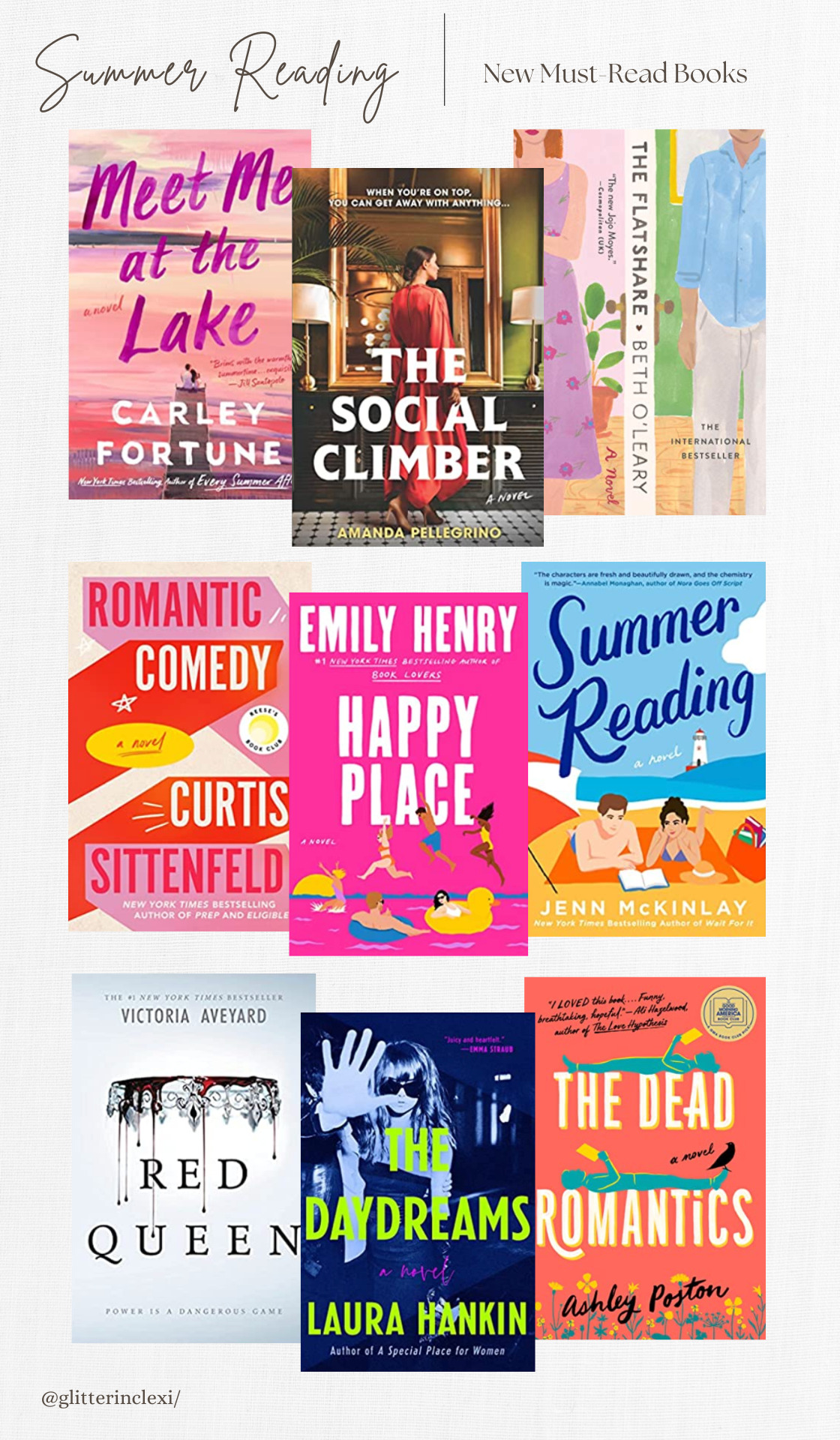 9 New and Awesome Books to Read This Summer - GLITTERINC.COM