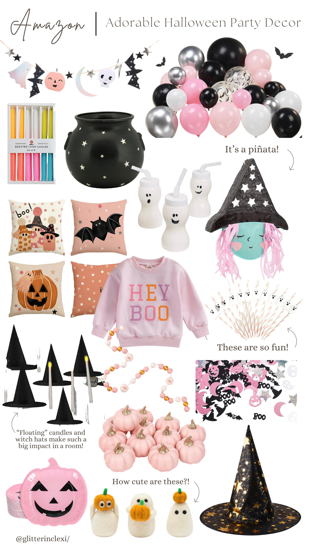 Adorable Halloween Party Inspiration and Decor from Amazon - GLITTERINC.COM