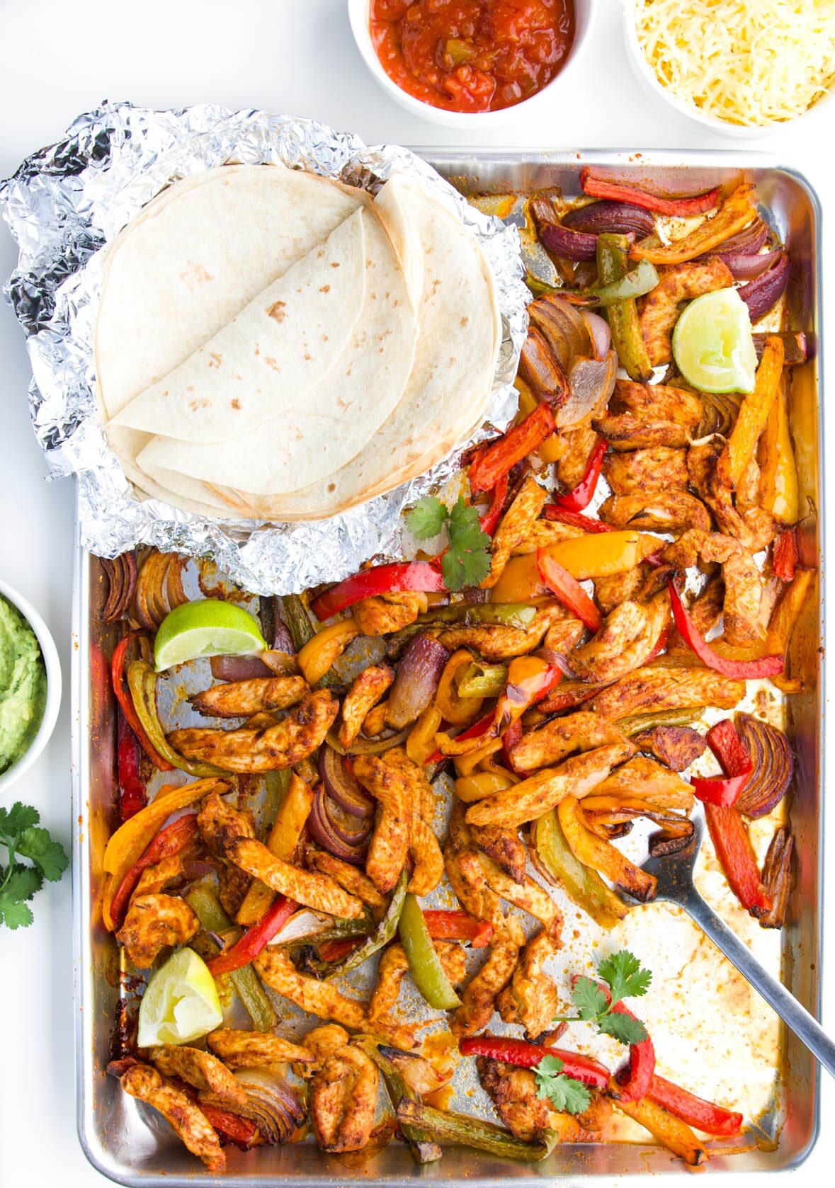 Baked Sheet Pan Chicken Fajitas