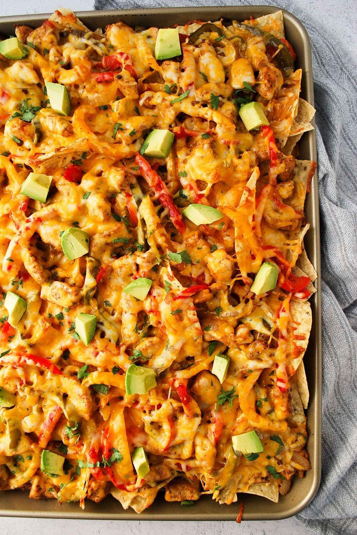 Chicken Fajita Nachos - Easy Weeknight Dinner Recipe Idea