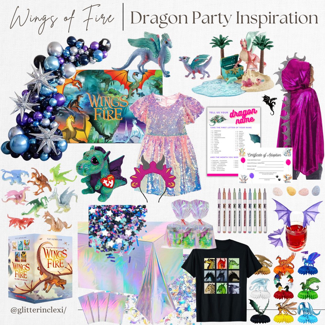 Wings of Fire Dragon Birthday Party Inspiration - GLITTERINC.COM