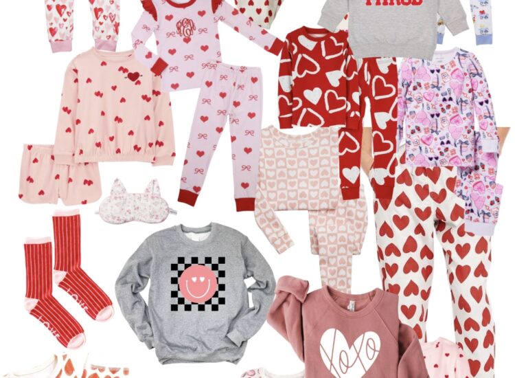 Valentine's Day Pajamas for the Whole Family - GLITTERINC.COM