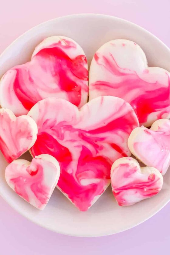 Valentine’s Day Marble Cookies