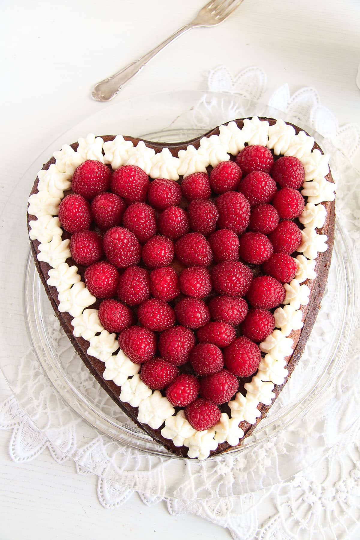 Heart-Shaped Cheesecake for Valentine's Day