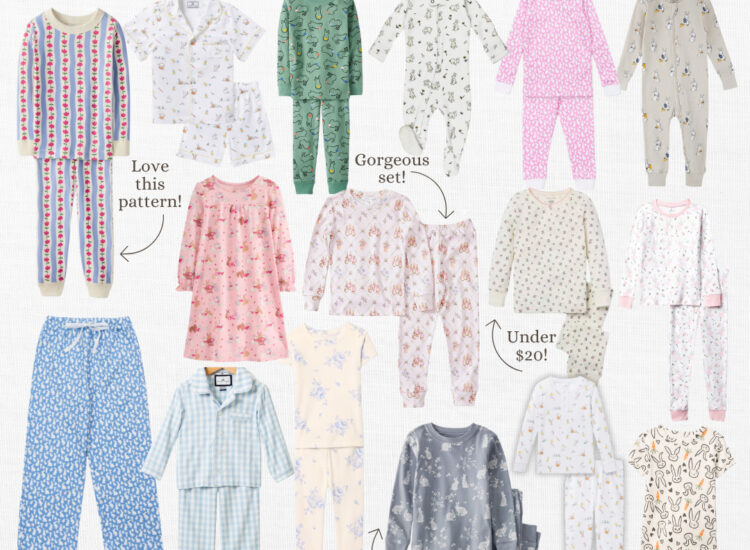 The Cutest Easter Pajamas for Kids - Spring PJs for Baby Toddler and Children - GLITTERINC.COM