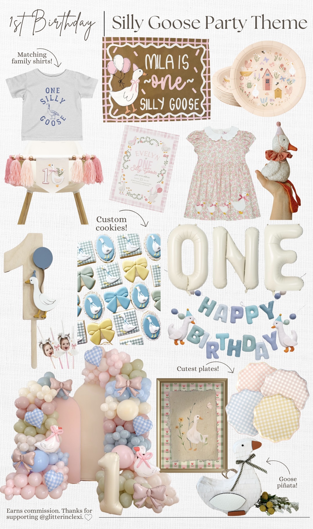 One Silly Goose First Birthday Party Theme - 1st Birthday Party Idea