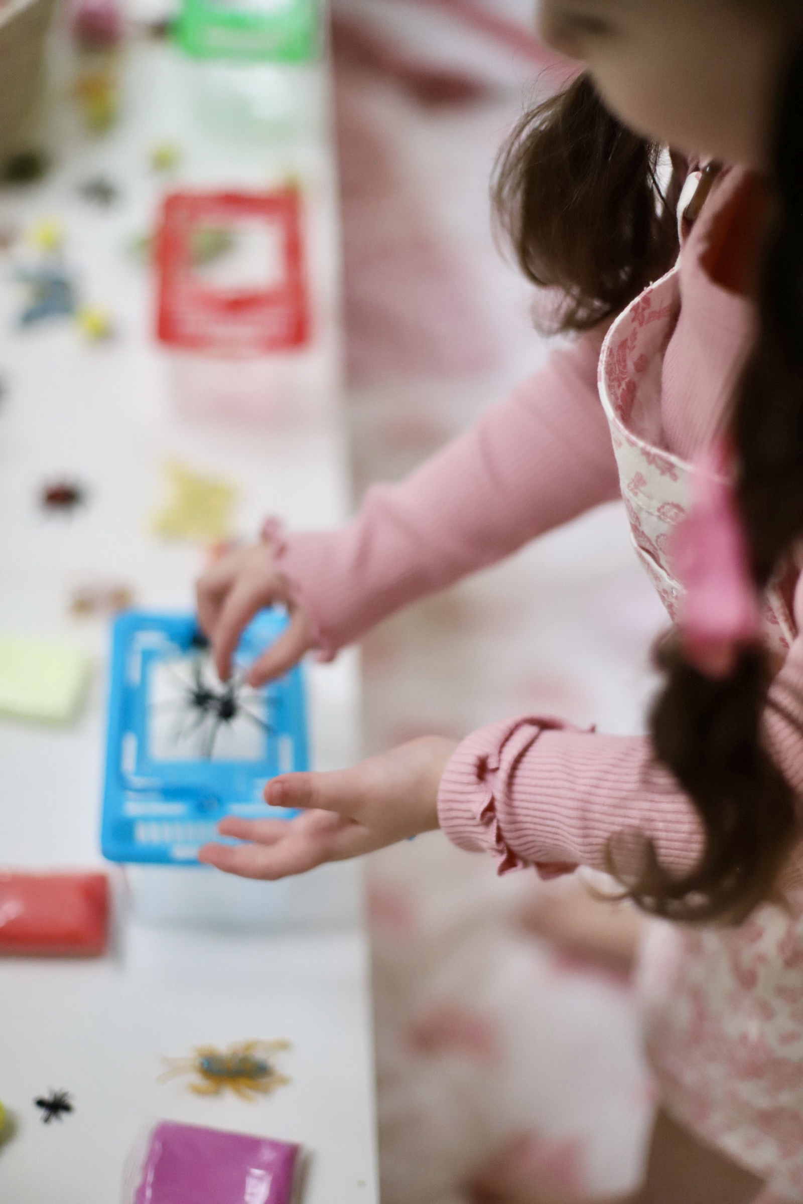 Bug-tastic Bug-themed kids birthday party decor and party activity - Bug Terrarium Craft and Bug Butterfly Dress-up Station - GLITTERINC.COM