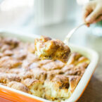 Creme Brulee French Toast Casserole - glitterinc.com - GlitterInc